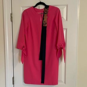 Vilagallo NWT Raine Pink Dress with beaded waistband - size 38 (size 4)